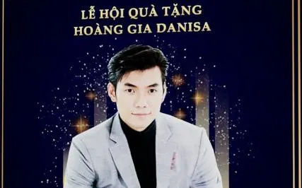 Danisa Royal Gift Festival campaign poster with celebrity Nhan Phuc Vinh